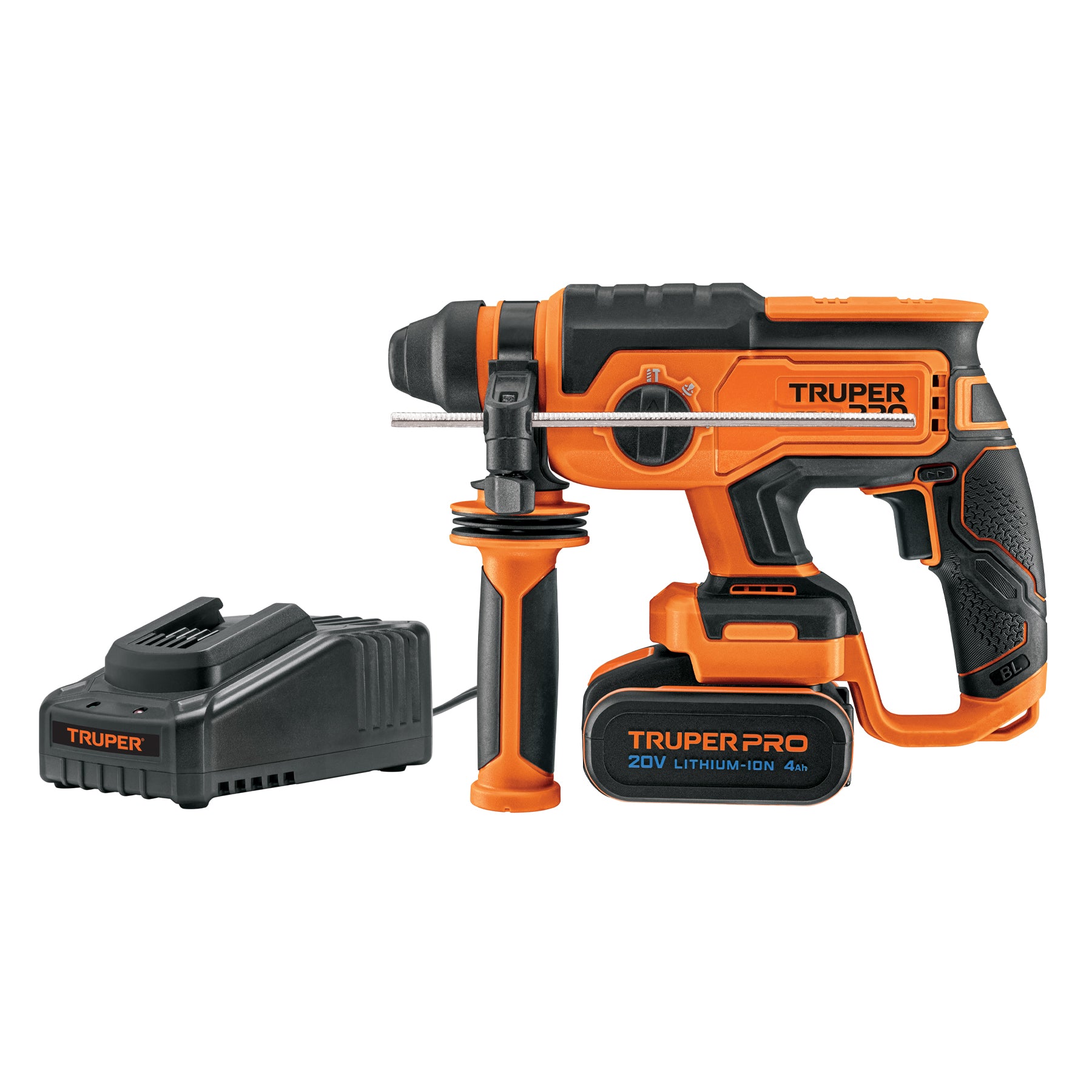 Rotomartillo SDS Plus inal. 20V, 1 bat. 4Ah, 1 carg. PRO