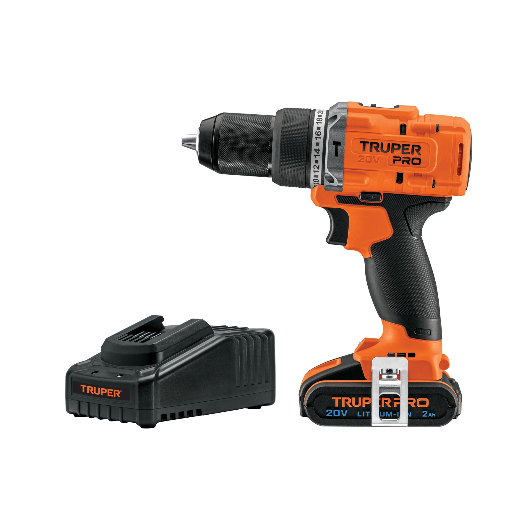 Rotomartillo inal. 1/2', 20V, 1 bat. 2Ah, 1 carg. TRUPER PRO