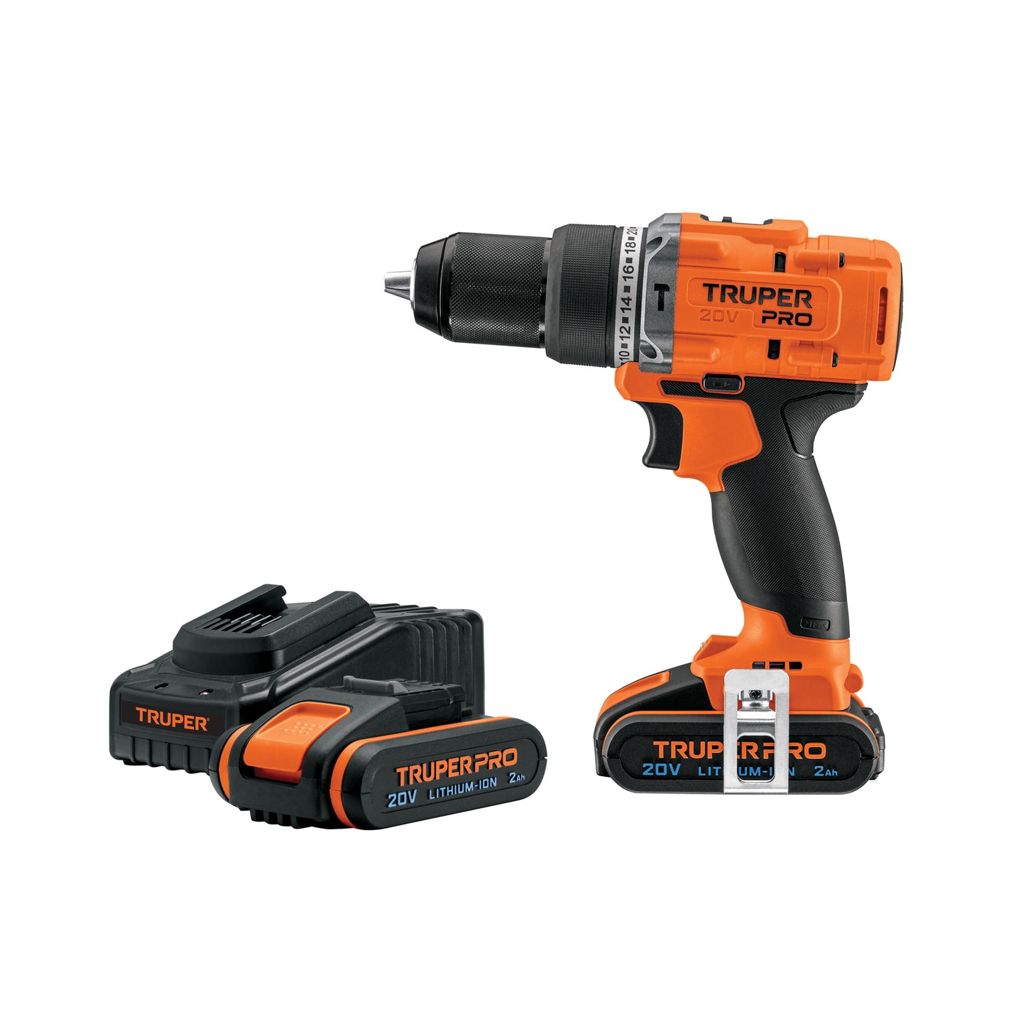 Rotomartillo inal. 1/2', 20V, 2 bat. 2Ah, 1 carg. TRUPER PRO