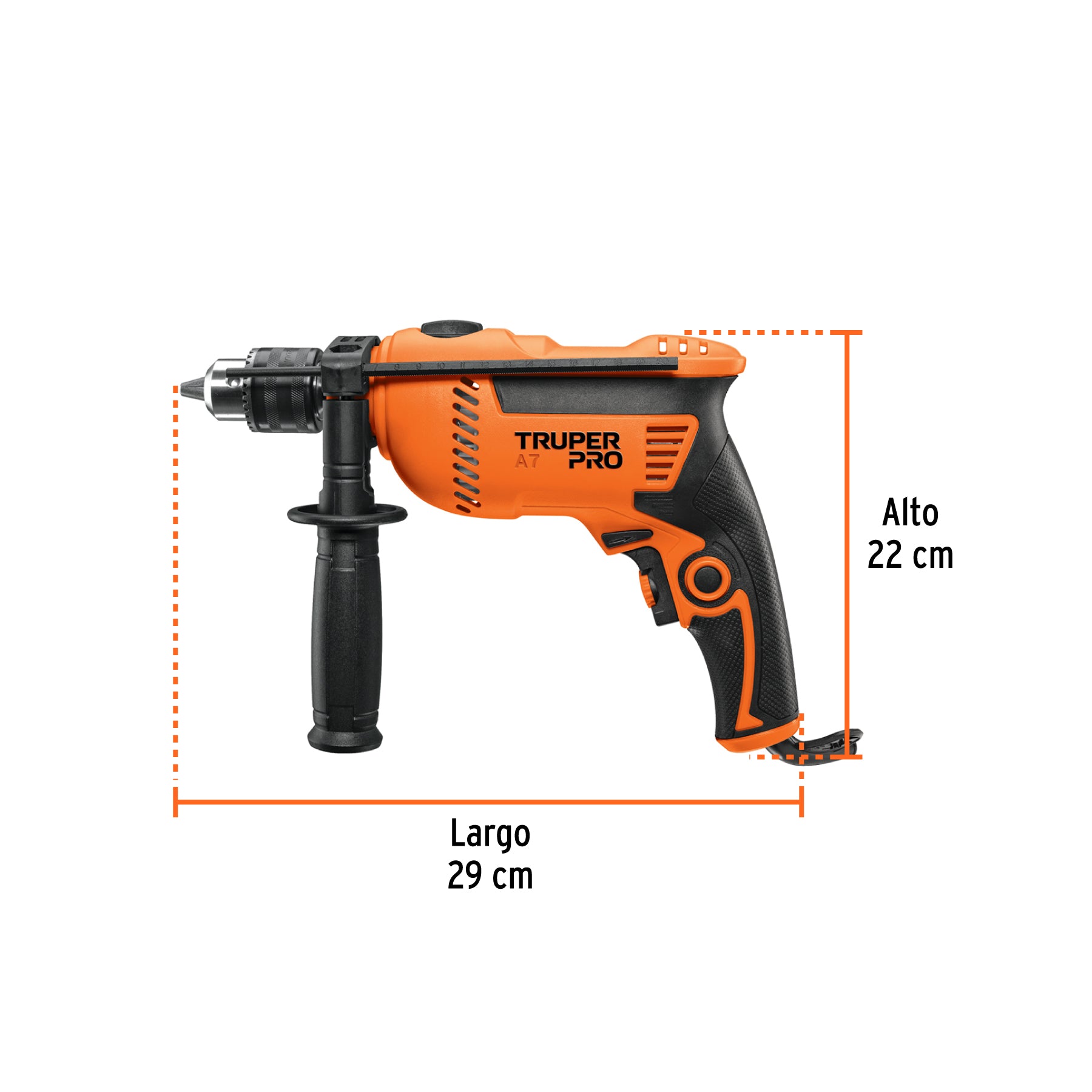 Rotomartillo 1/2", profesional, 650 W