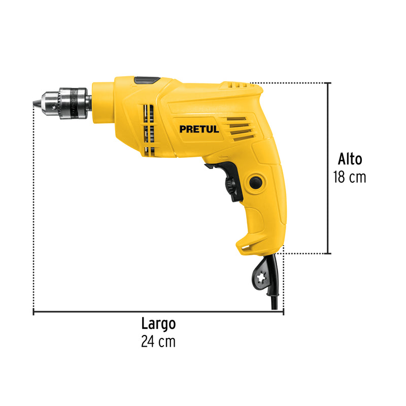 Rotomartillo 3/8', 550 W, Pretul