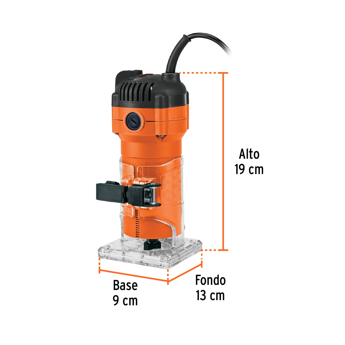 Router compacto 600W, 3/4 HP, TRUPER PRO