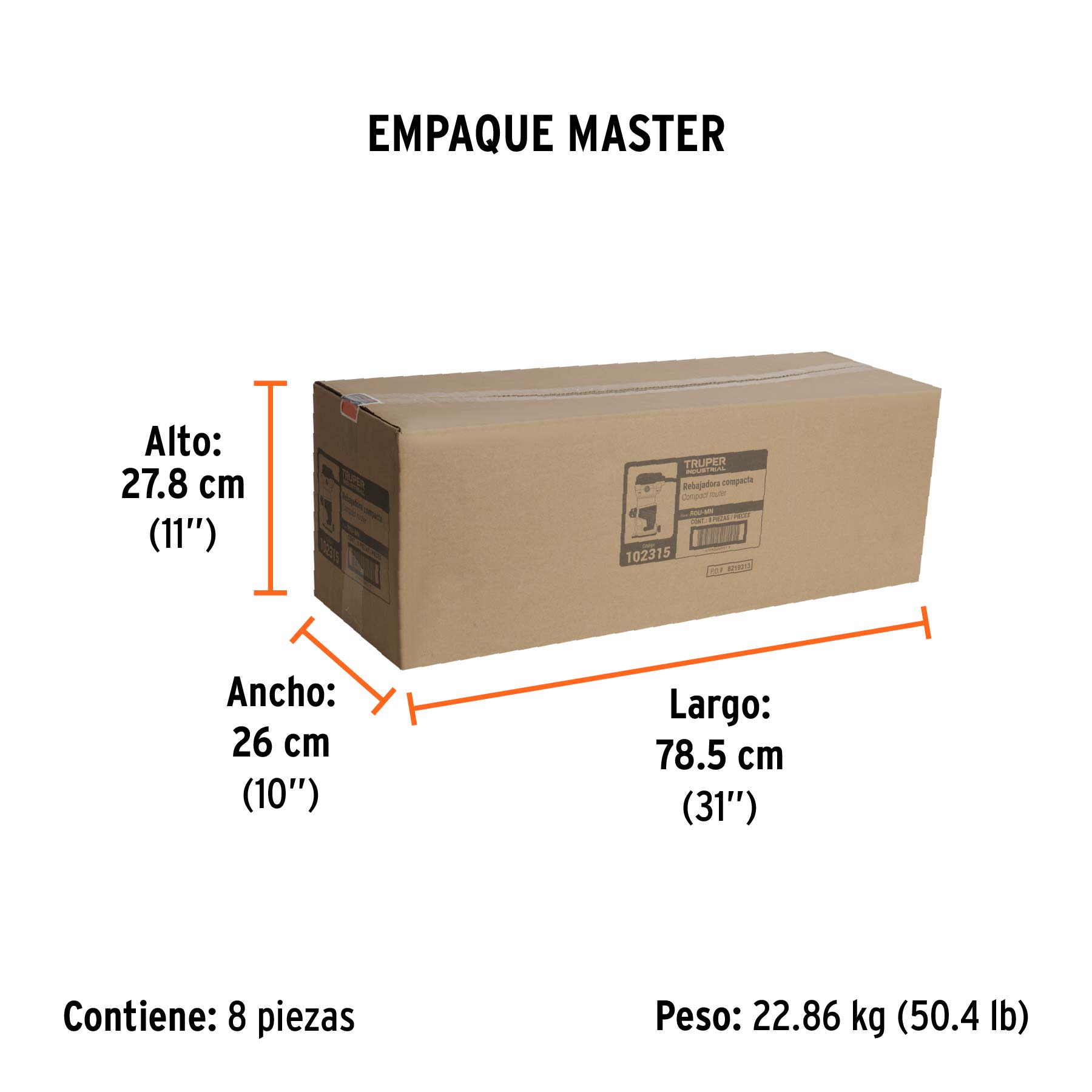 Mini router industrial 700 W, 3/4 HP, Truper