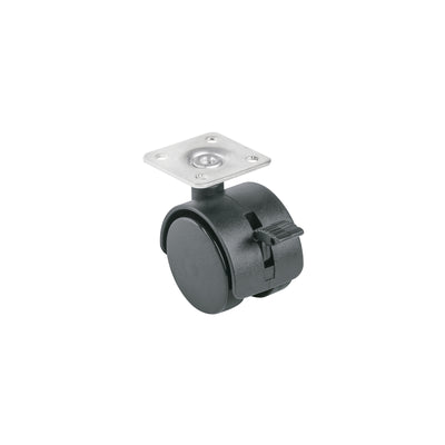 Rodaja tipo yoyo con freno, 40 mm