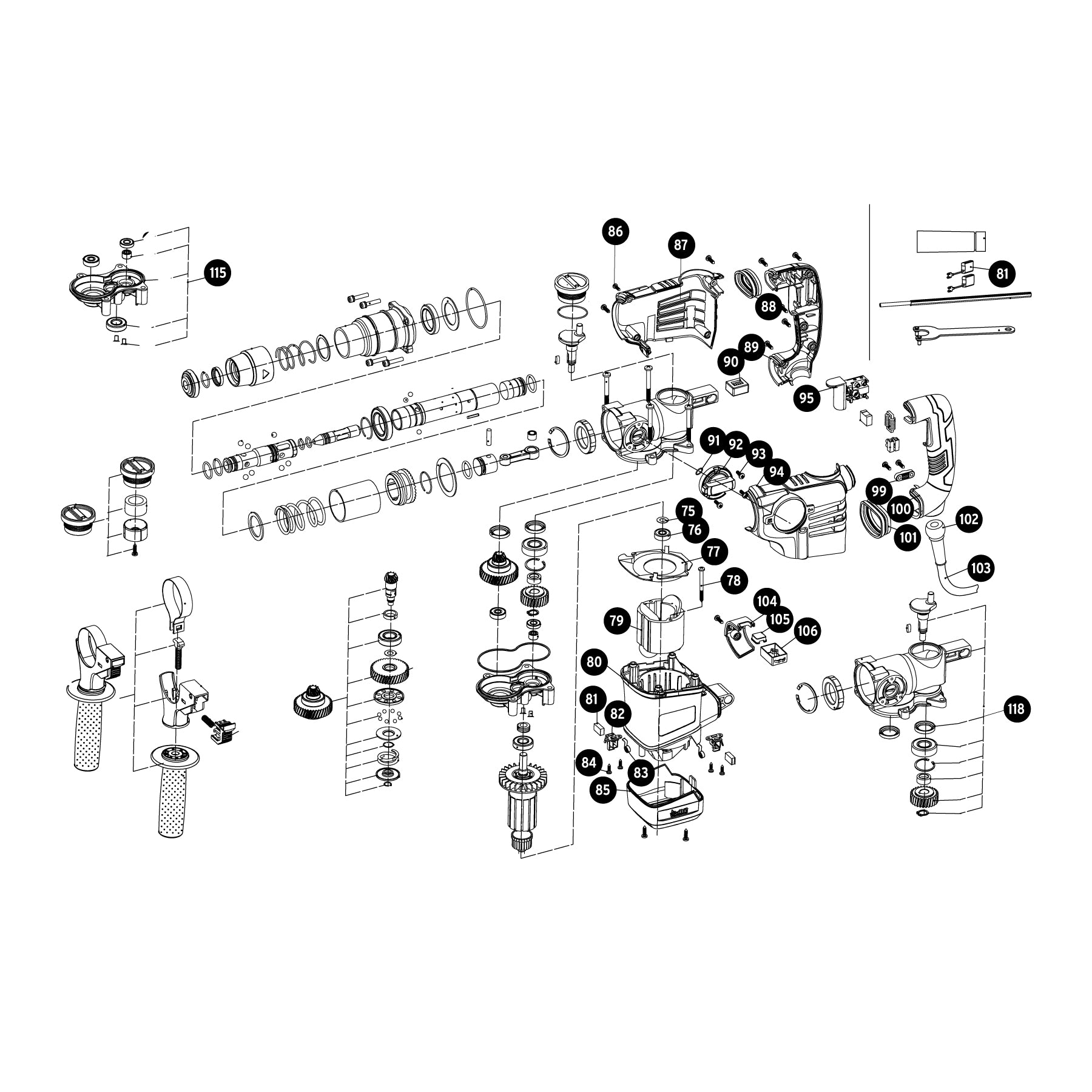 Rotomartillo SDS Plus 4 Joules, 1000 W, Truper Expert