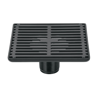 Resumidero cuadrado 6'x 6', acero inoxidable, negro, Aqua