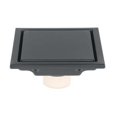Resumidero reversible 4', anti olores, acero inox, negro, Aq