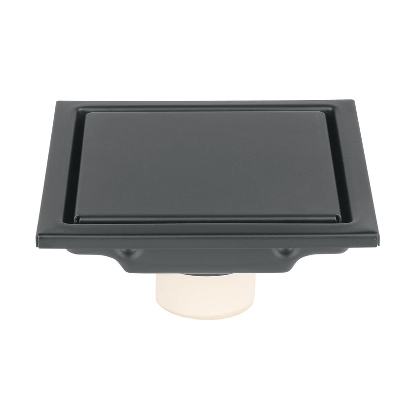 Resumidero reversible 4', anti olores, acero inox, negro, Aq