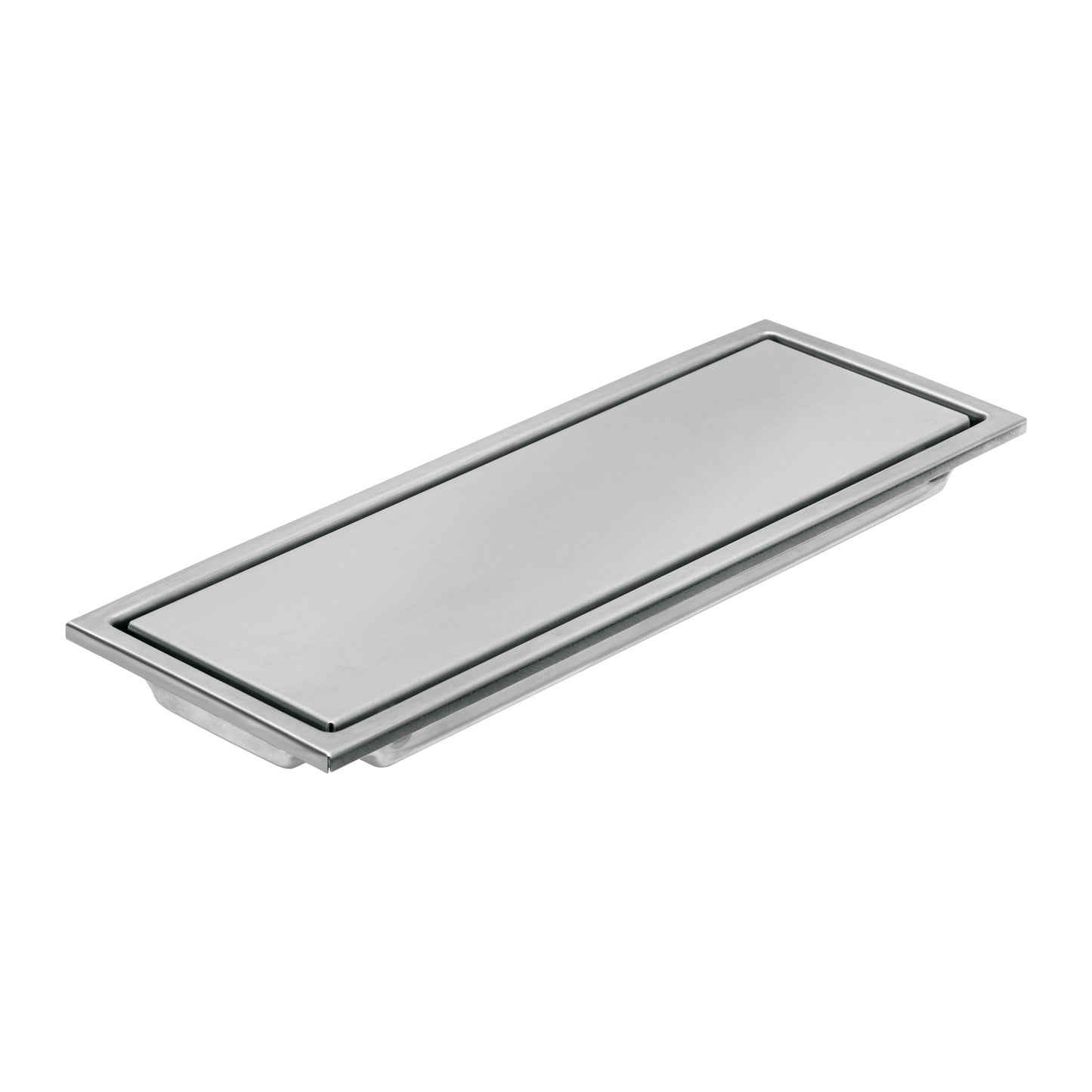 Resumidero largo reversible de 12', acero inox, Aqua