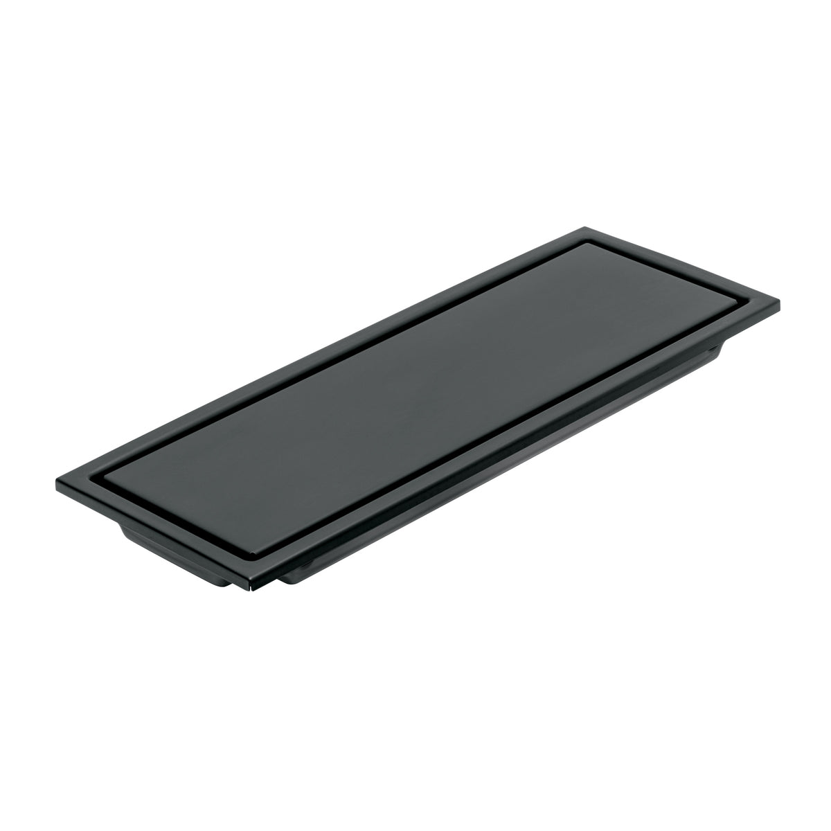 Resumidero largo reversible de 12', acero inox, negro, Aqua
