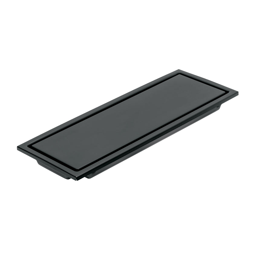 Resumidero largo reversible de 12', acero inox, negro, Aqua