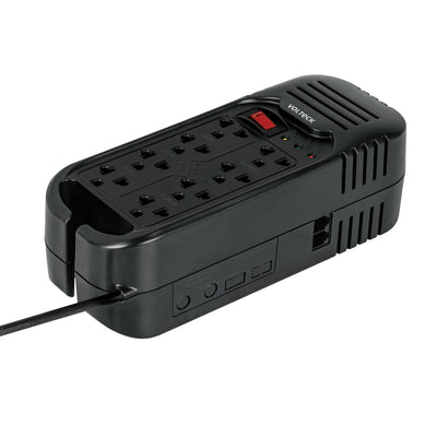 Regulador de voltaje de 1600 VA / 800 W 8 contactos, Volteck
