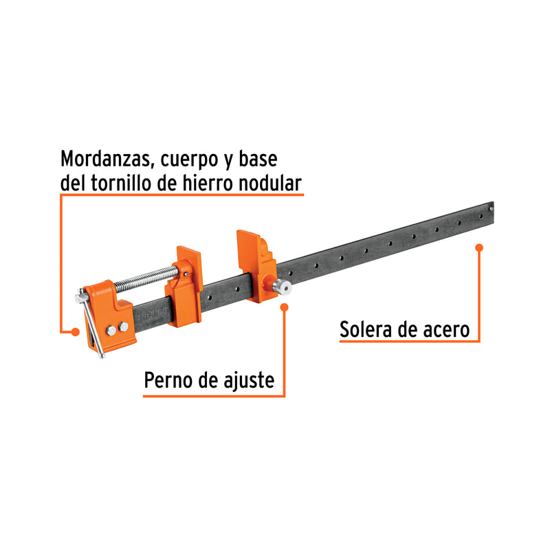 Sargento 60 cm de solera galvanizada