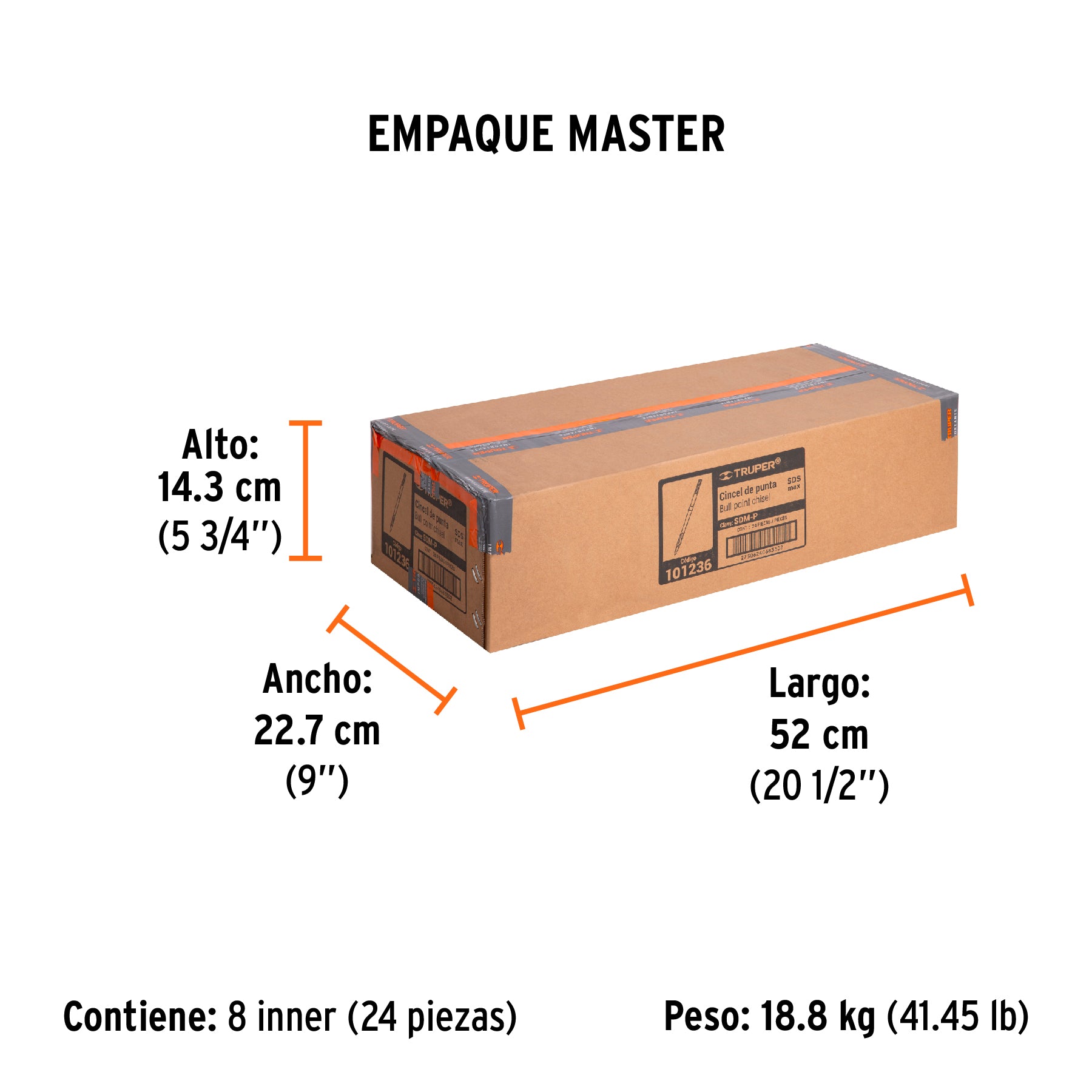 Cincel punta SDS max 16'