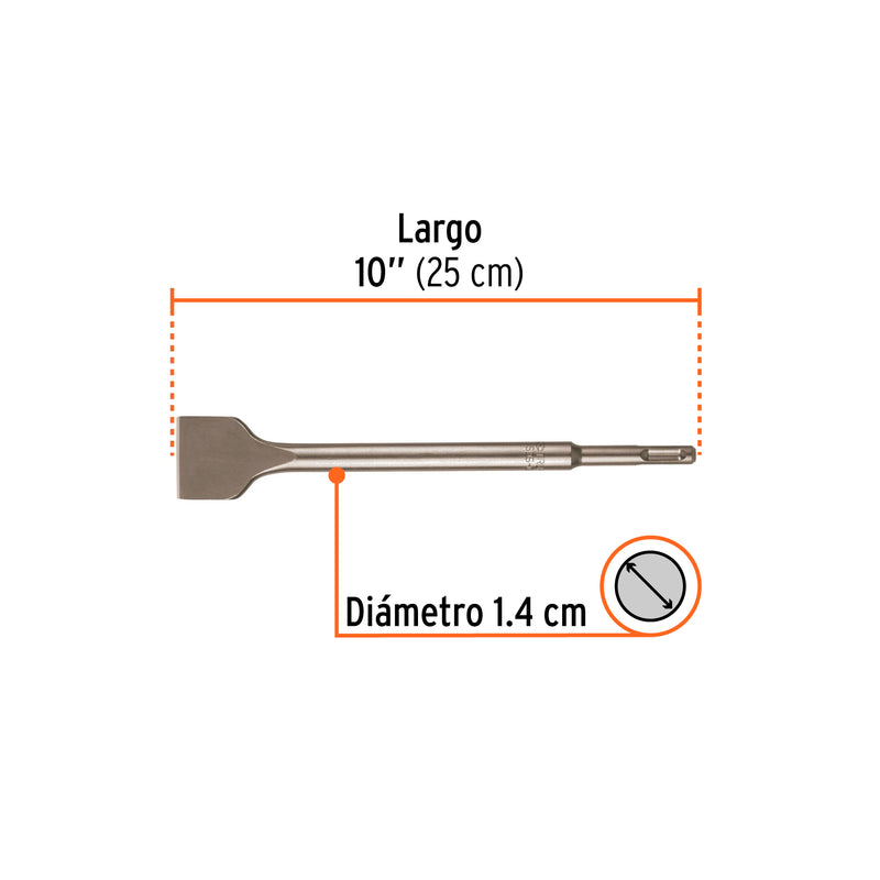 Cincel SDS, plano grueso