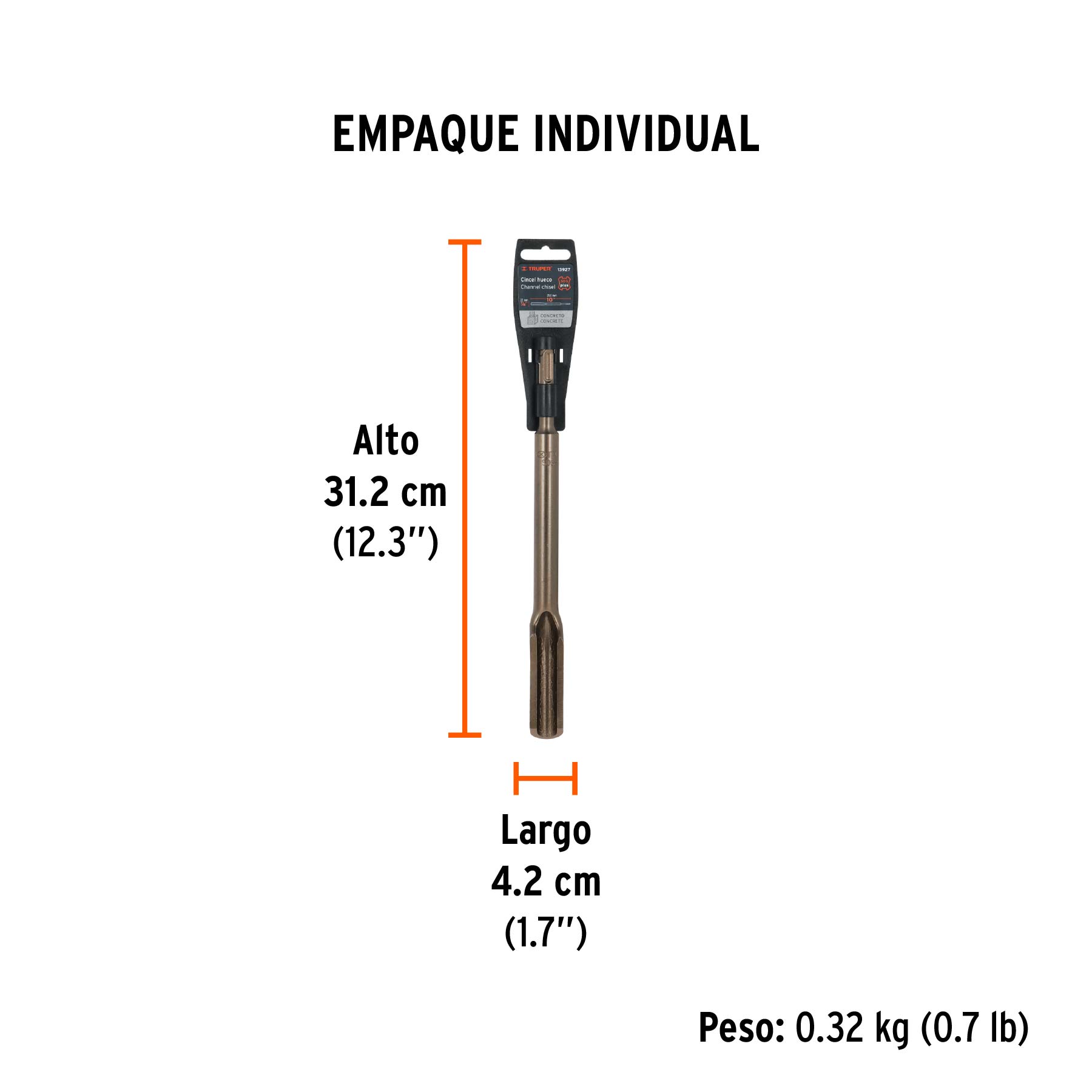 Cincel SDS plus hueco