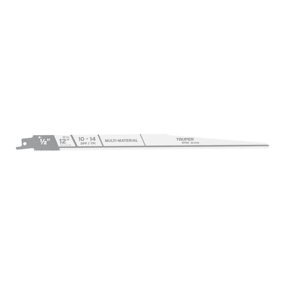 Segueta sierra sable, 12", 10-14 DPP, cónica, usos generales