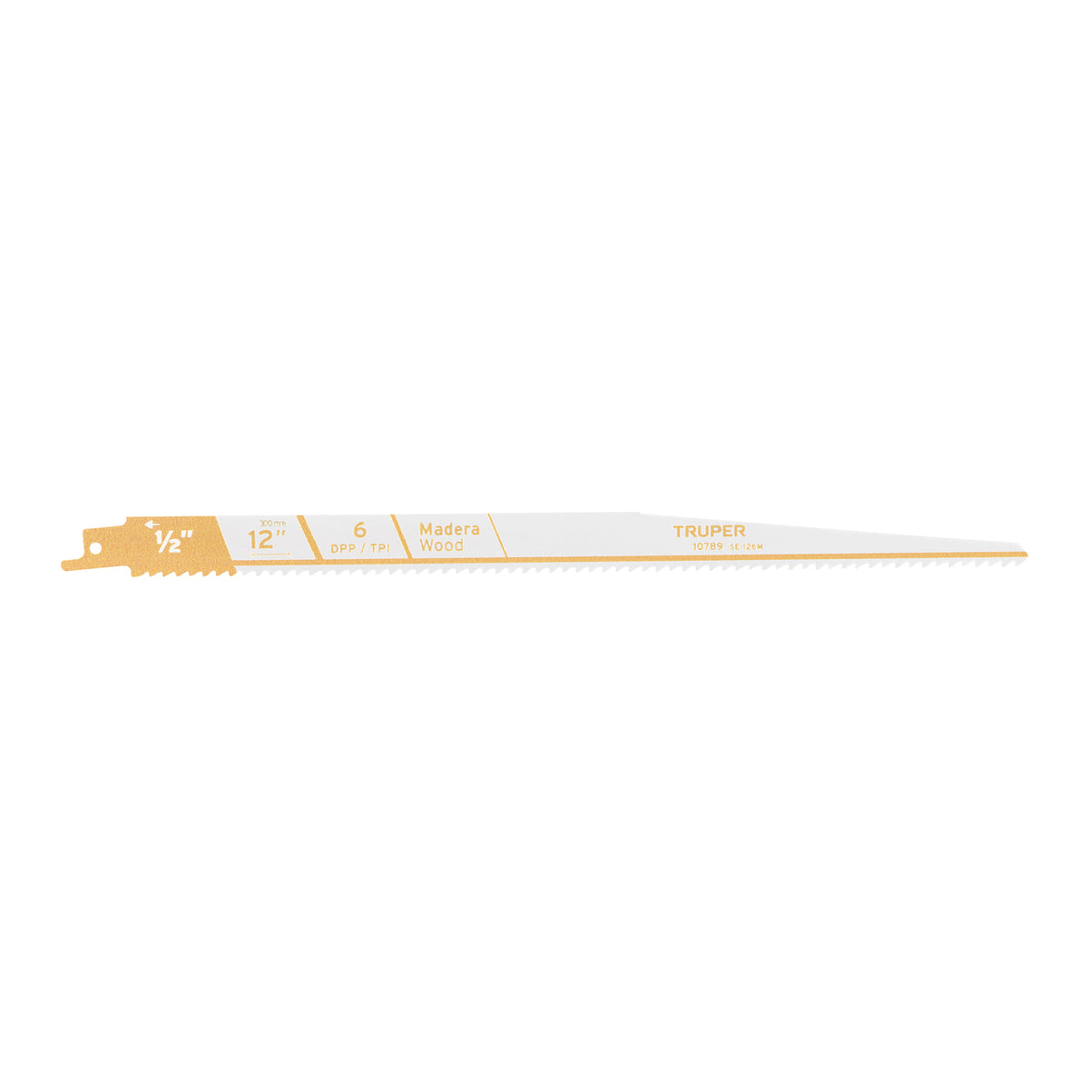Segueta sierra sable, 12", 6 DPP, cónica para madera, 2 pzas