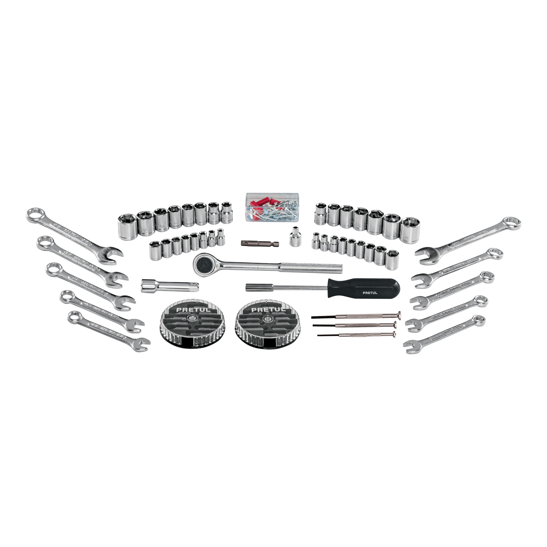 Set de herramientas para mecánica, 71 piezas, Pretul