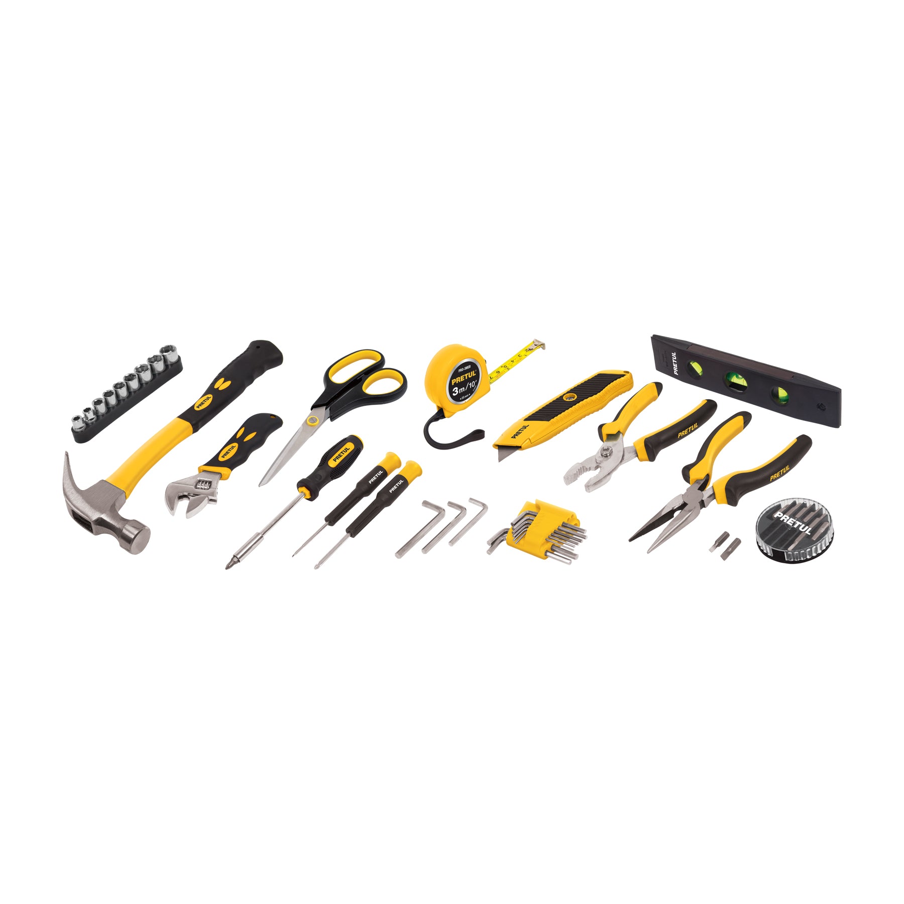 Set de herramientas, 42 piezas, comfort grip, Pretul