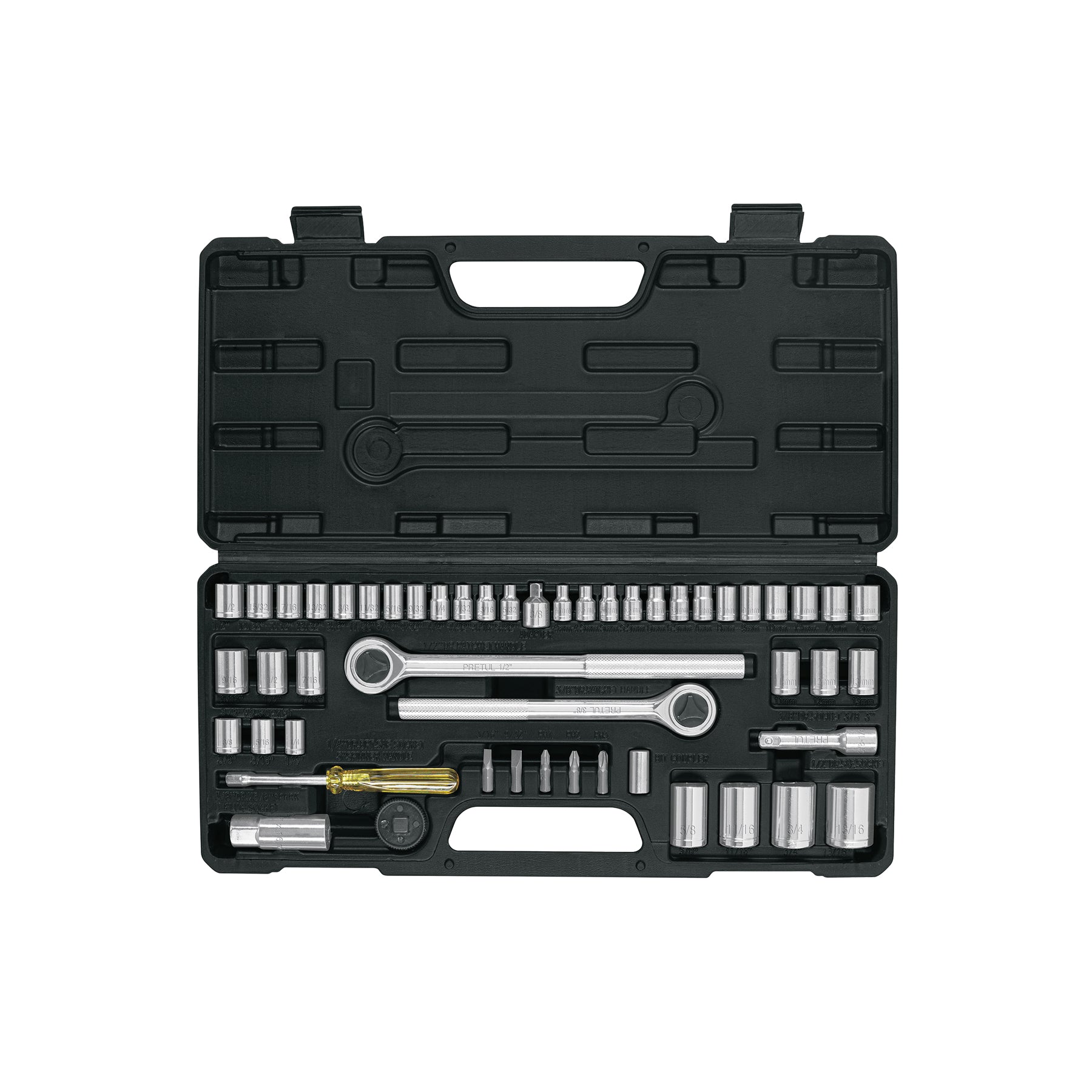 Set de herramientas para mecánica, 51 piezas, Pretul