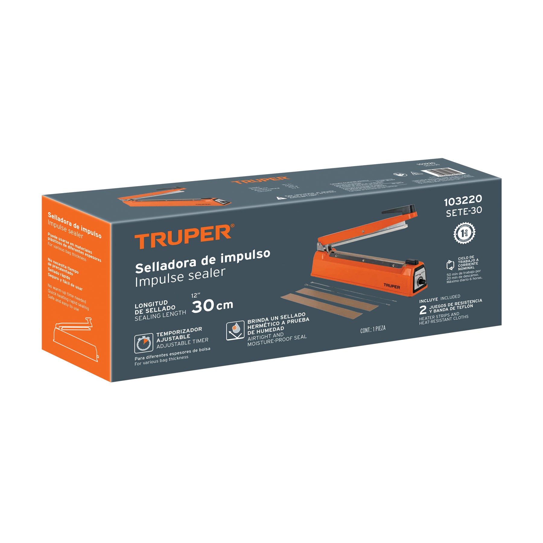 Selladora térmica 30 cm, 400 W, Truper