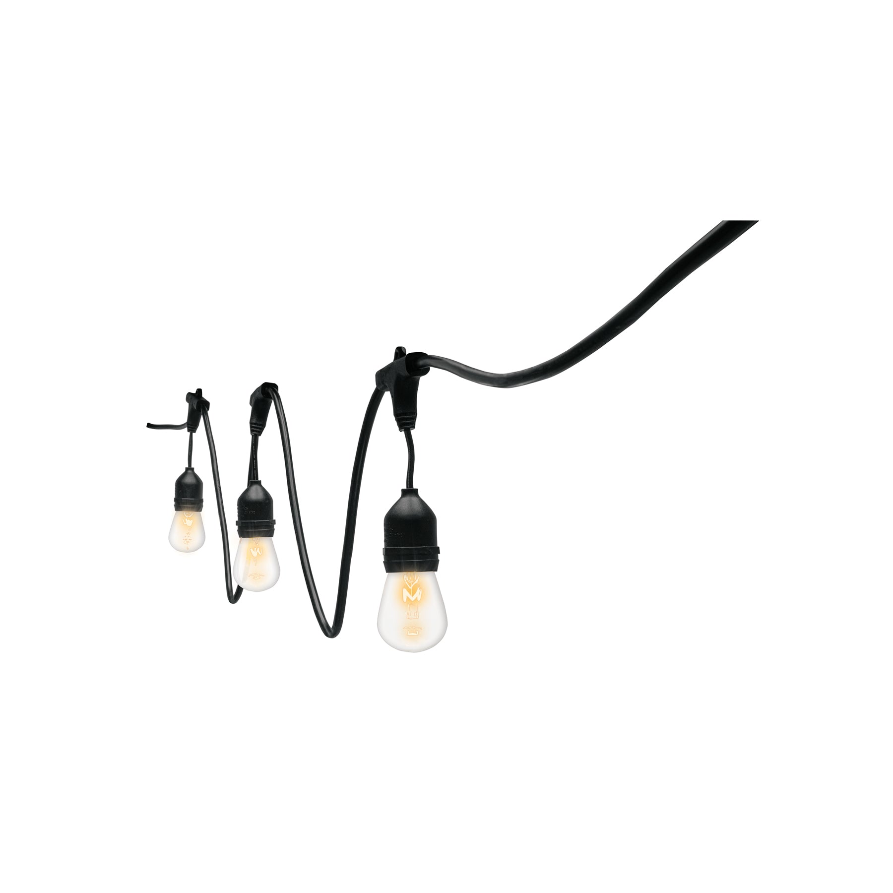 Serie de 24 luces incandescentes para exterior, 14.6m