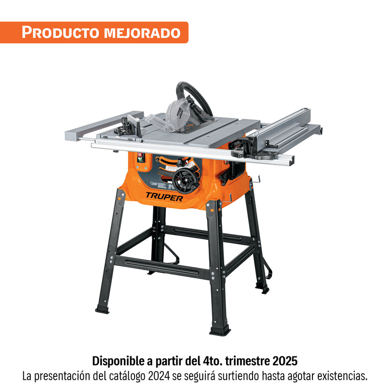 Sierra de mesa 10' con base, 2.4 HP