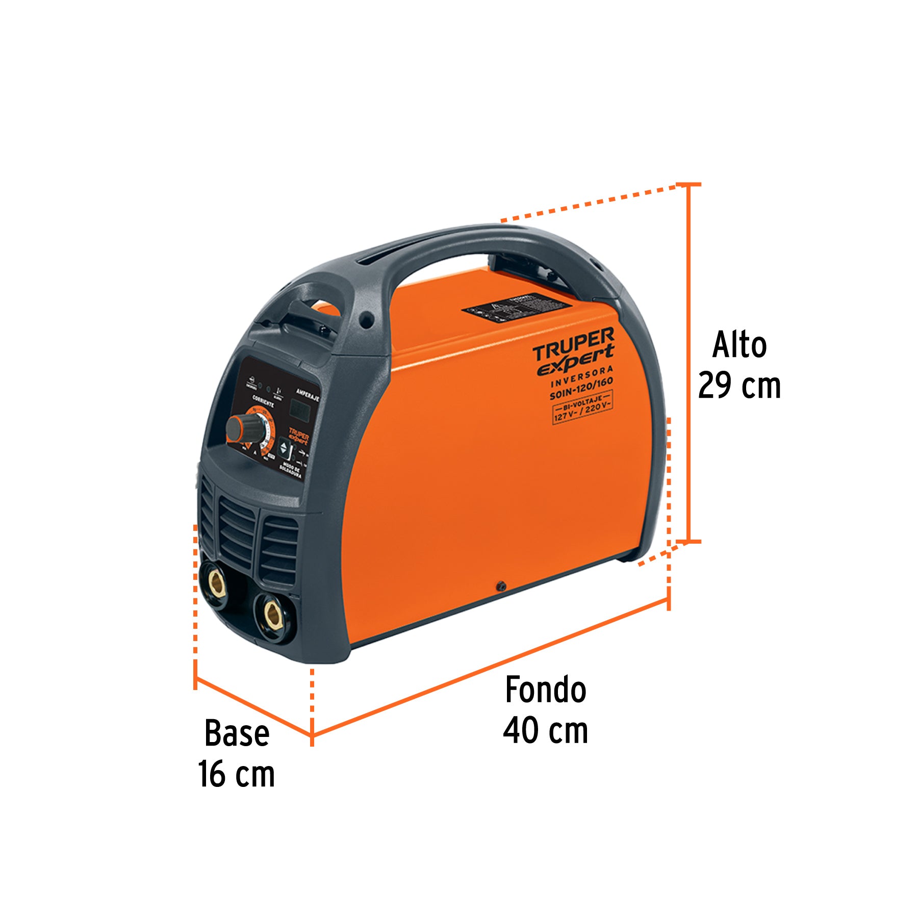 Soldadora inversora, 160 A, 127 V/220 V