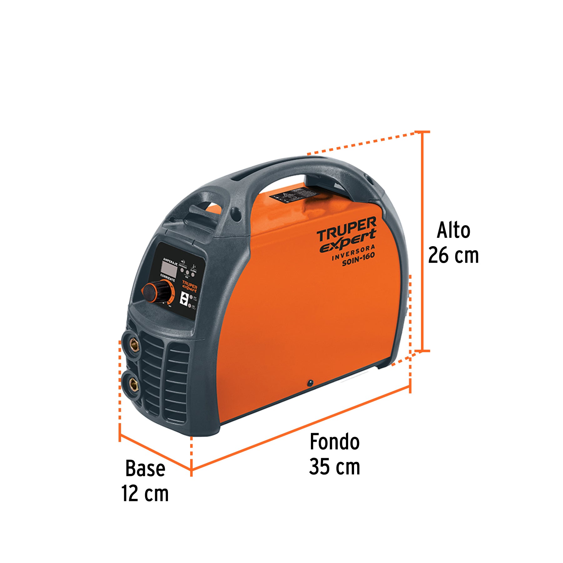 Soldadora inversora, 160 A, 220 V