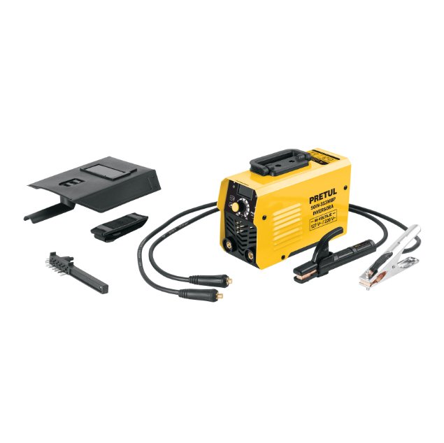 Mini soldadora inversora Bi-voltaje 130A, Serie 300, PRETUL