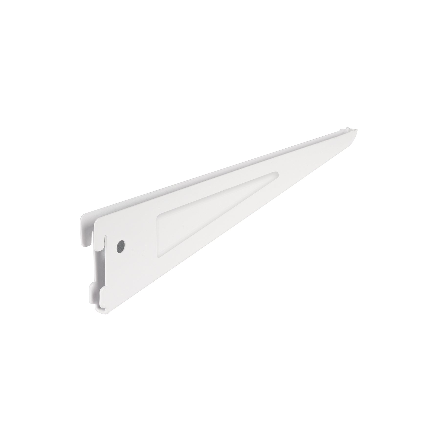 Ménsula plana blanca para cremallera doble, 32cm