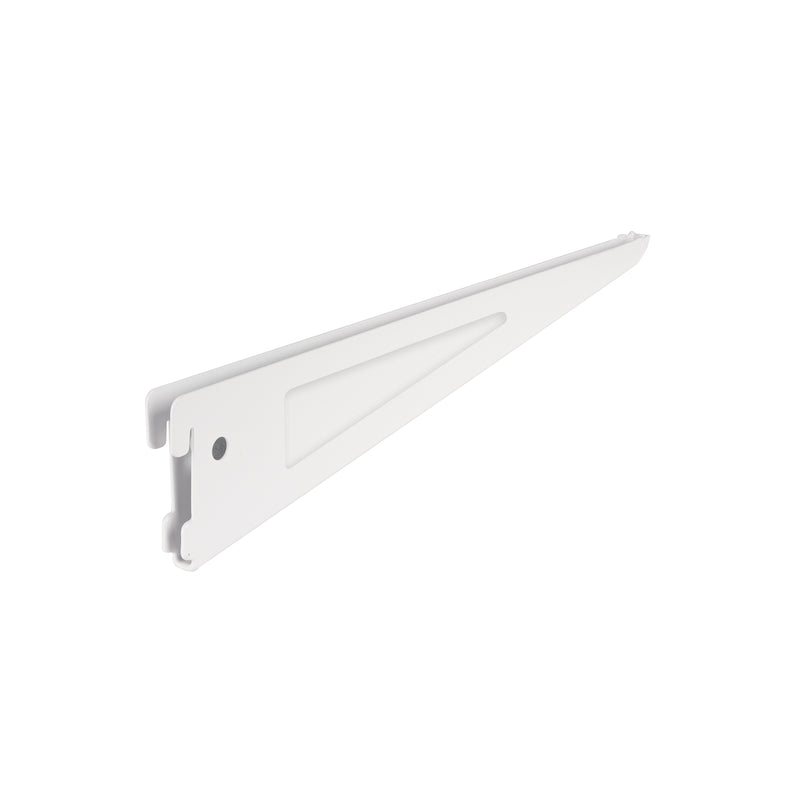 Ménsula plana blanca para cremallera doble, 32cm