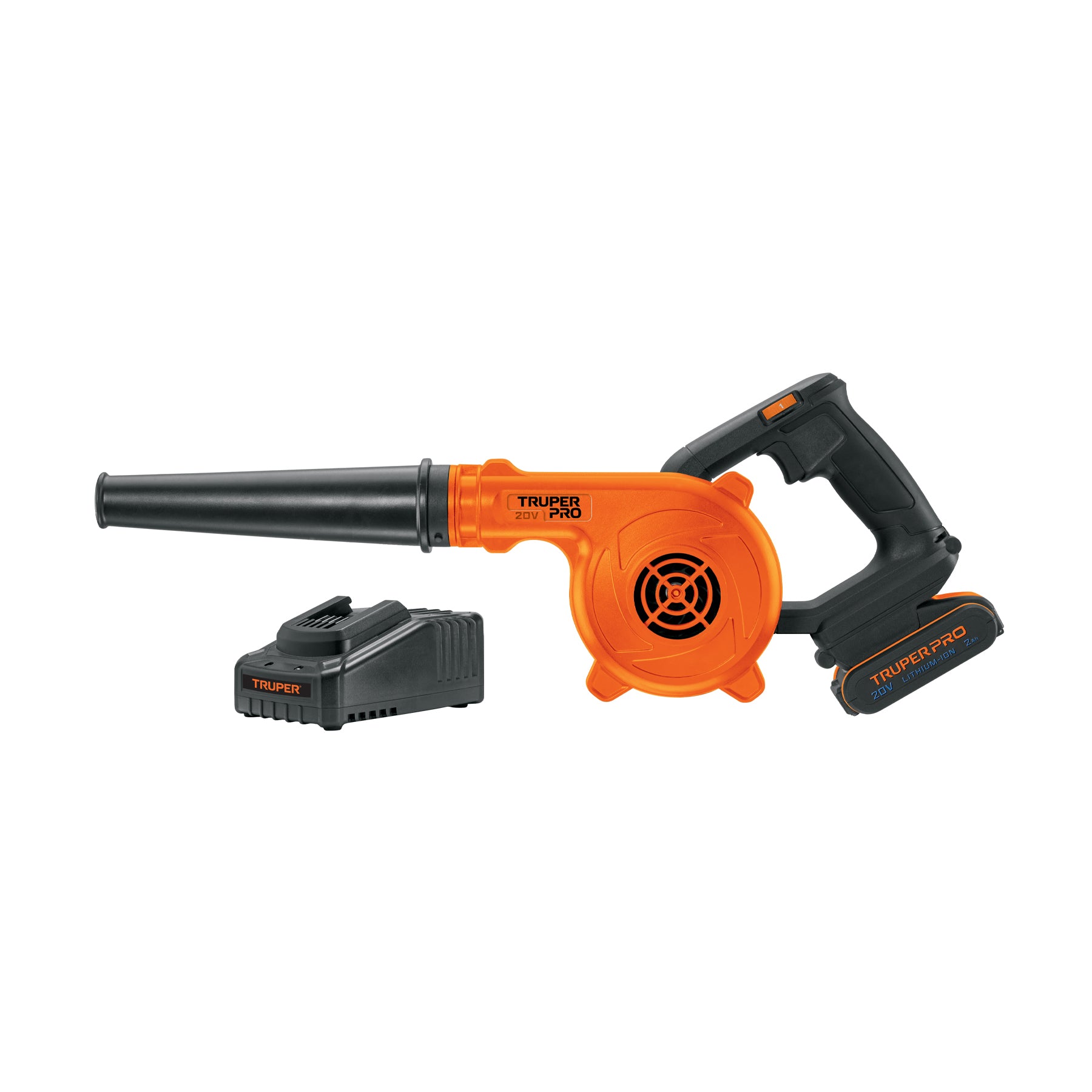 Sopladora inal. para taller 20V, 1 bat. 2Ah, 1 carg. PRO