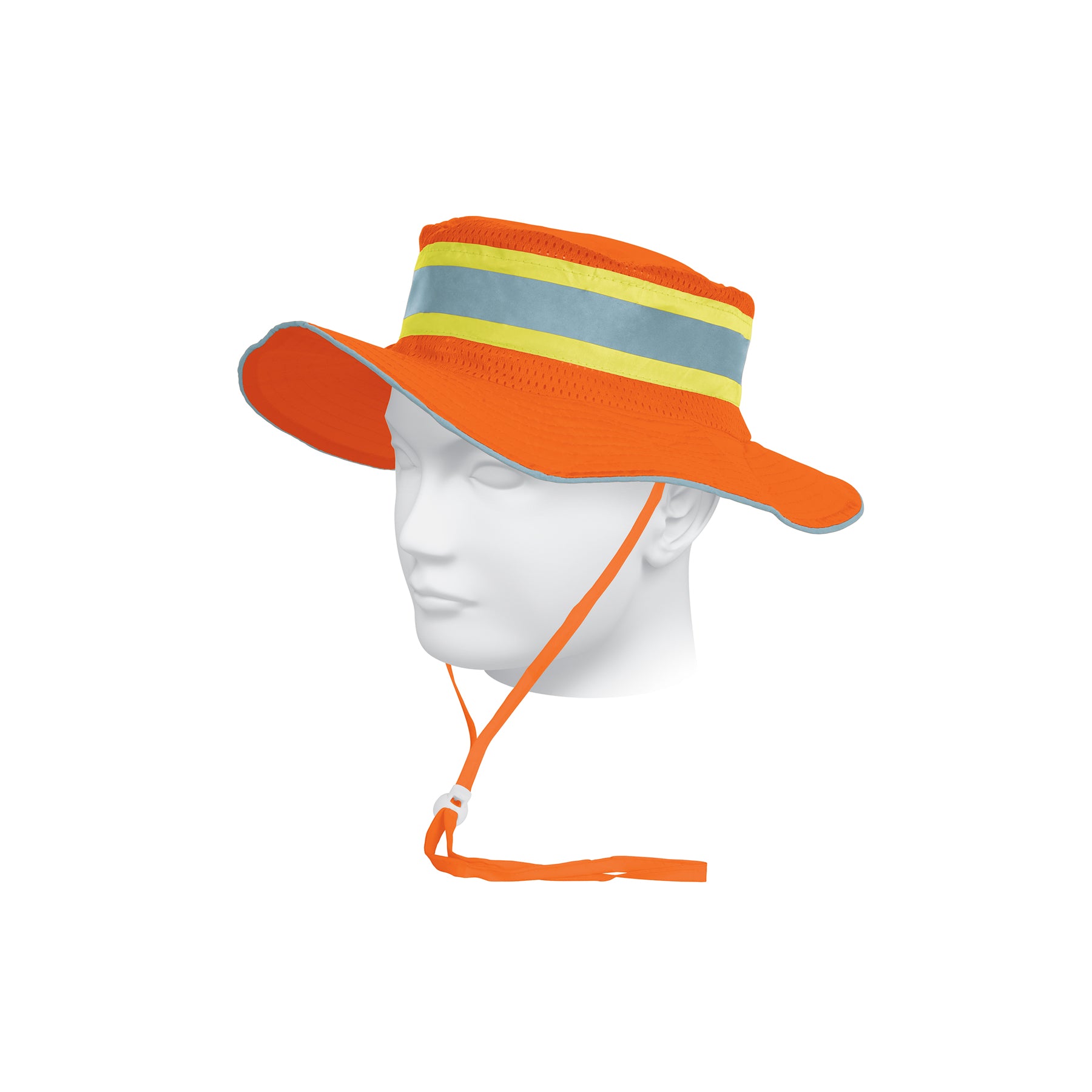 Sombrero alta visibilidad con reflejante, naranja