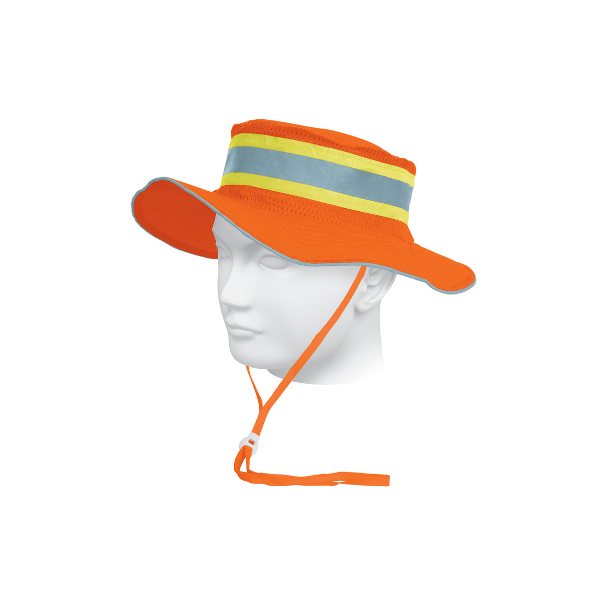Sombrero alta visibilidad con reflejante, naranja