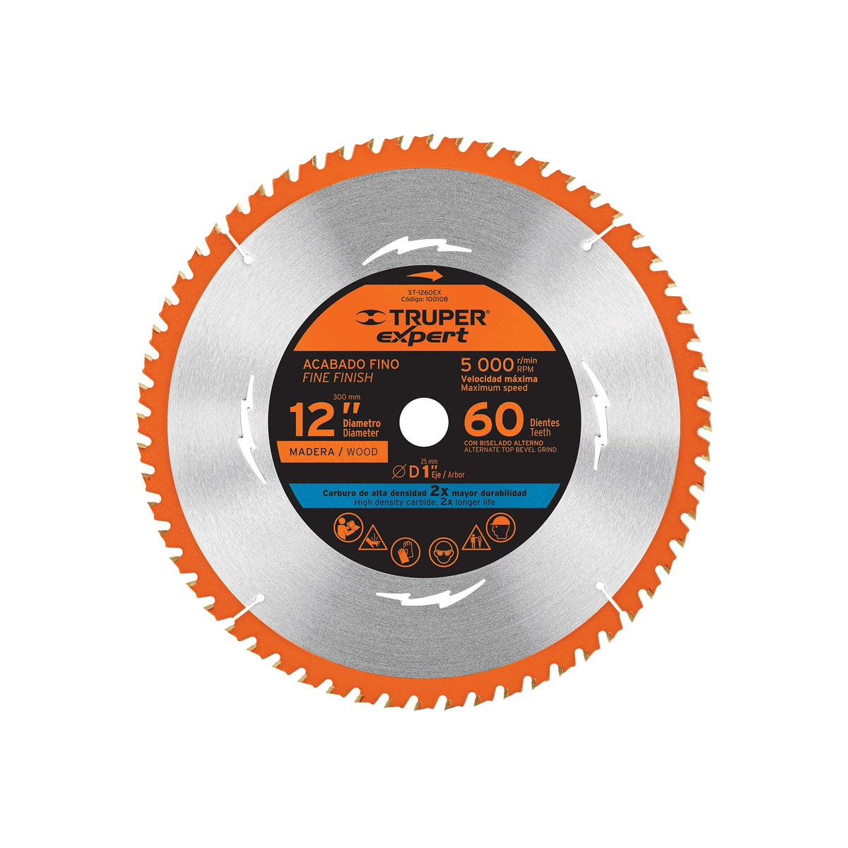 Disco sierra, madera 12", 60dpp, Expert