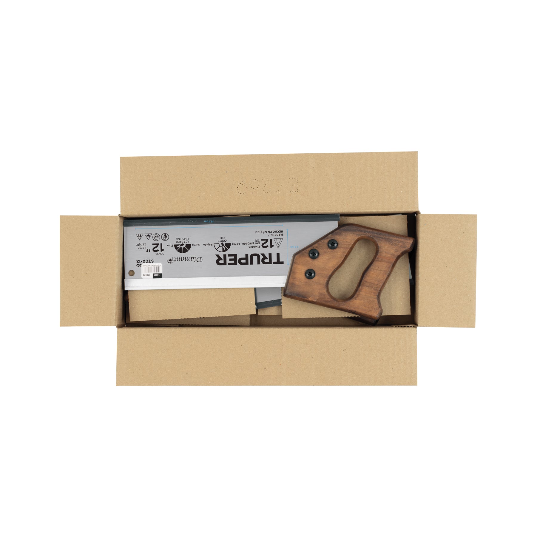 Serrucho 12"  diamante, de costilla, 9 DPP