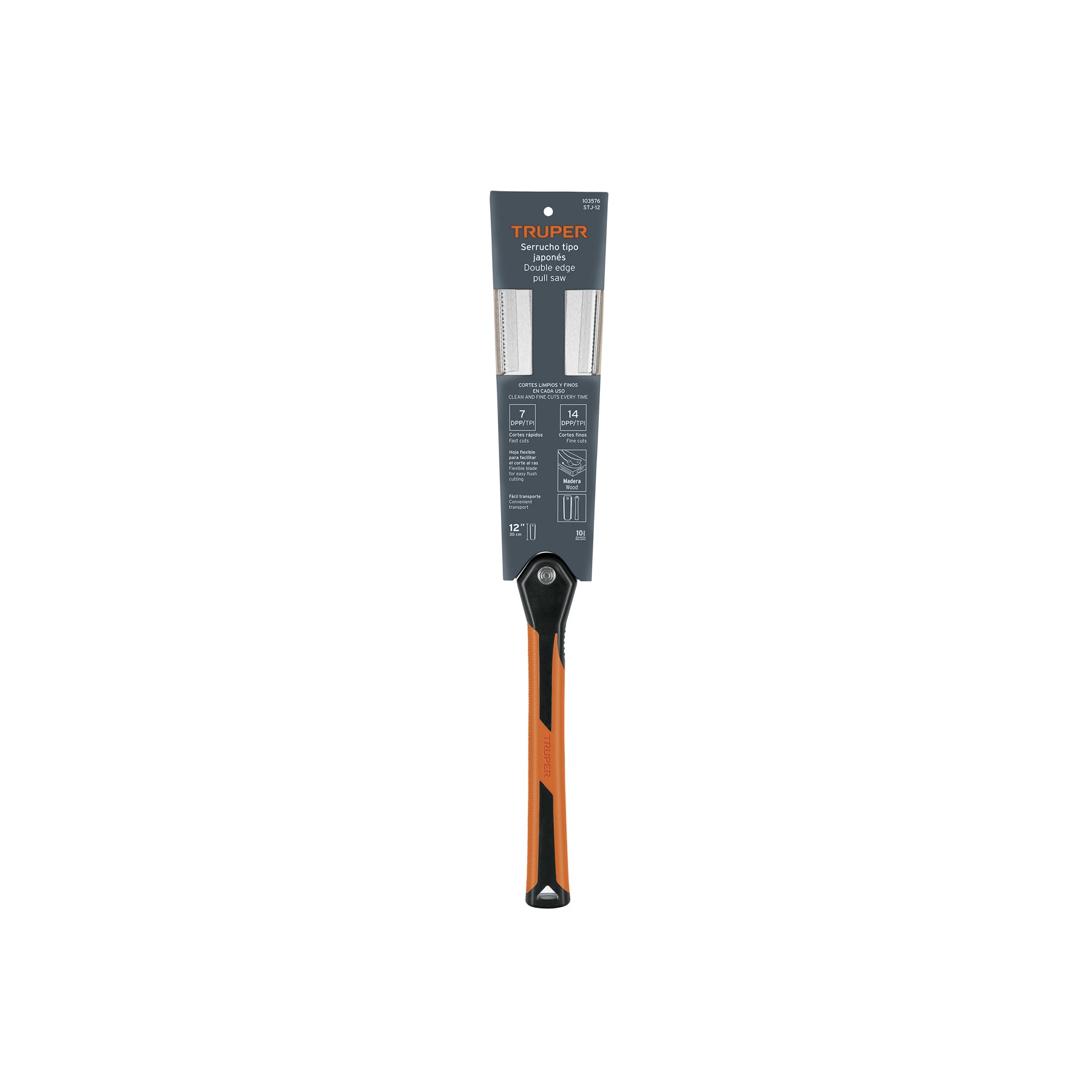 Serrucho tipo japonés de 12' mango comfort grip, Truper