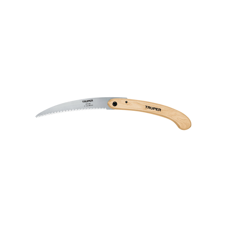 Serrucho de poda 12", plegable, mango de madera, 6 DPP