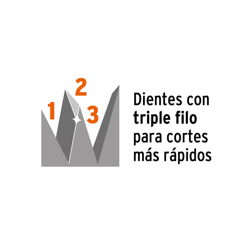 Serrucho Rapid 22', 7 DPP, mango de madera, Truper