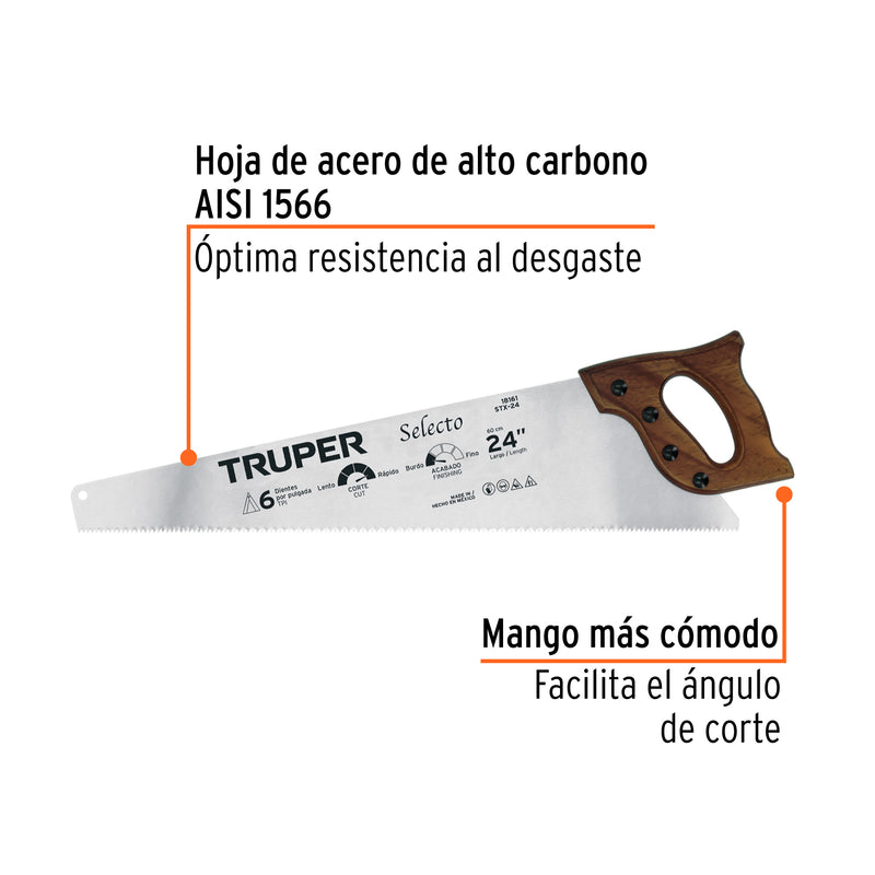 Serrucho 24"  Selecto, 6 DPP