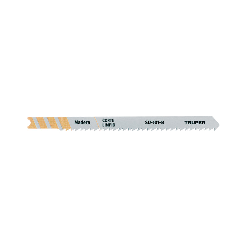 Segueta caladora,cortes rectos madera,zanco u,10dpp,5 pzas