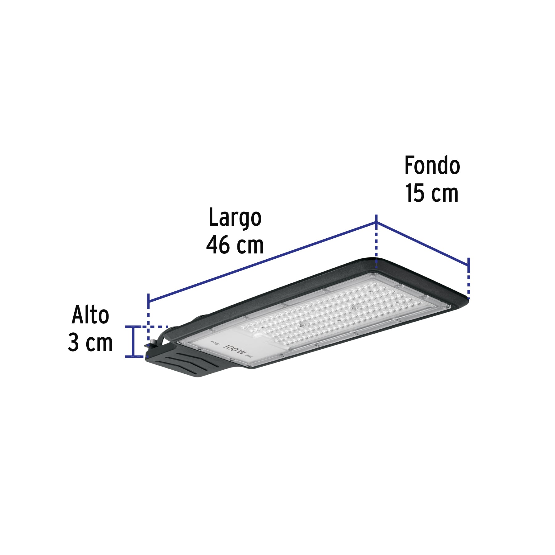 Luminario suburbano de LED 100 W, VOLTECK BASIC