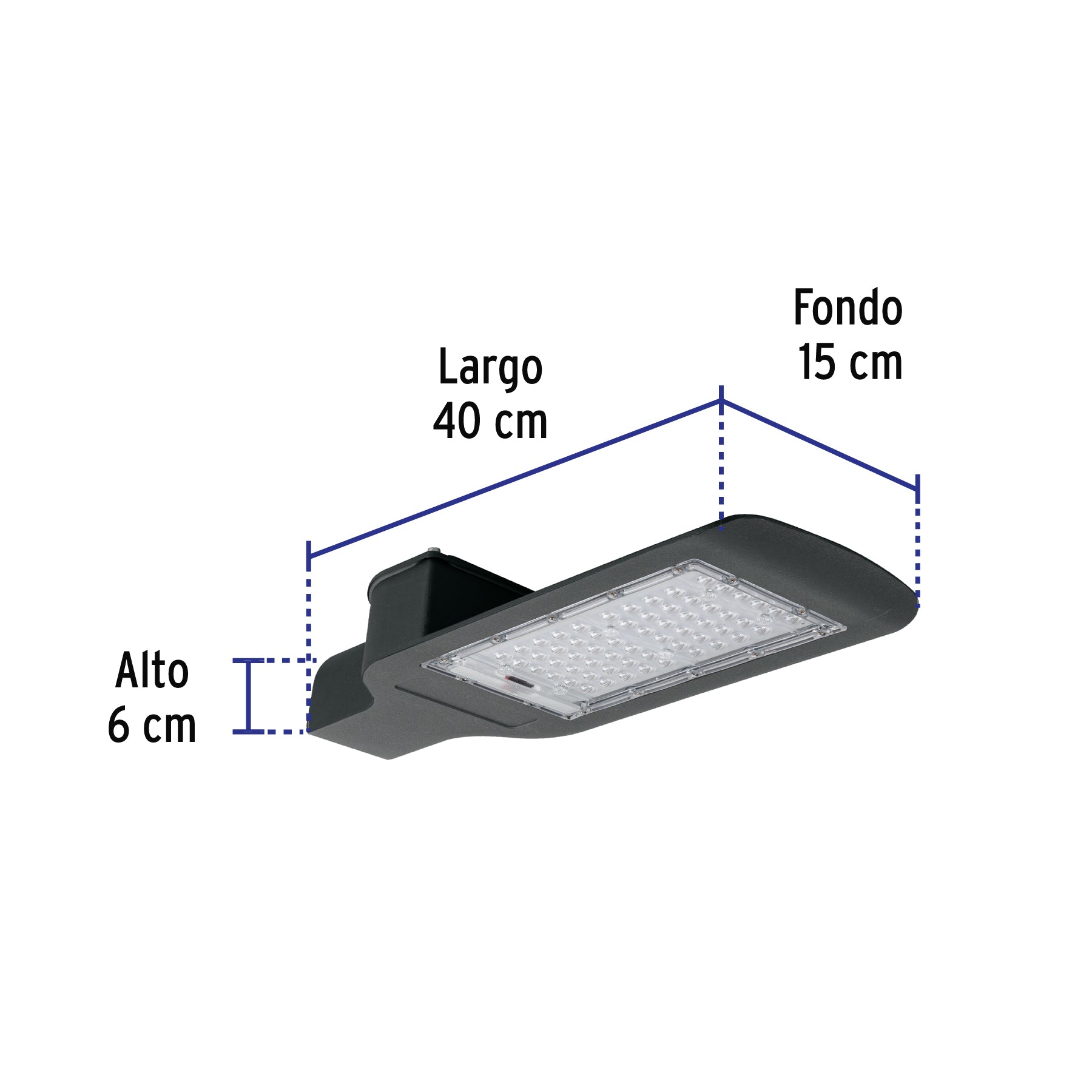 Luminario suburbano de LED 120 W con fotocelda, VOLTECK