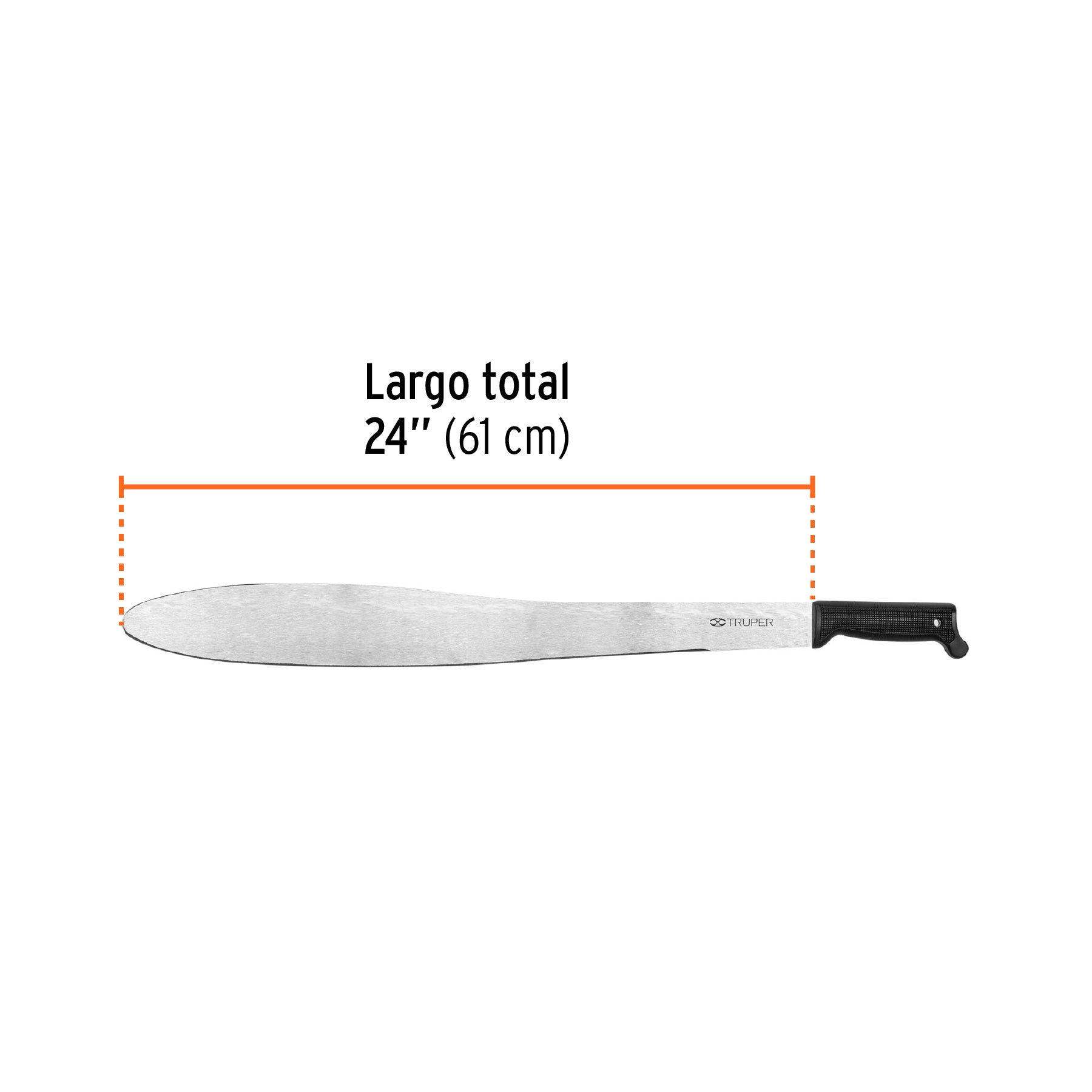 Machete Caguayano 24" cacha negra inyectada
