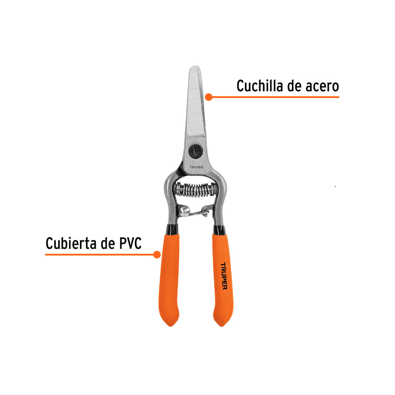 Tijera para poda 6", cuchilla delgada