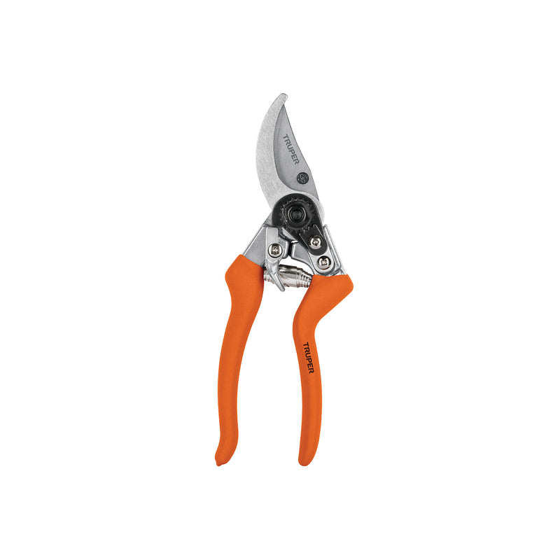 Tijera para poda 8",curva, cuerpo aluminio, cuchilla de paso