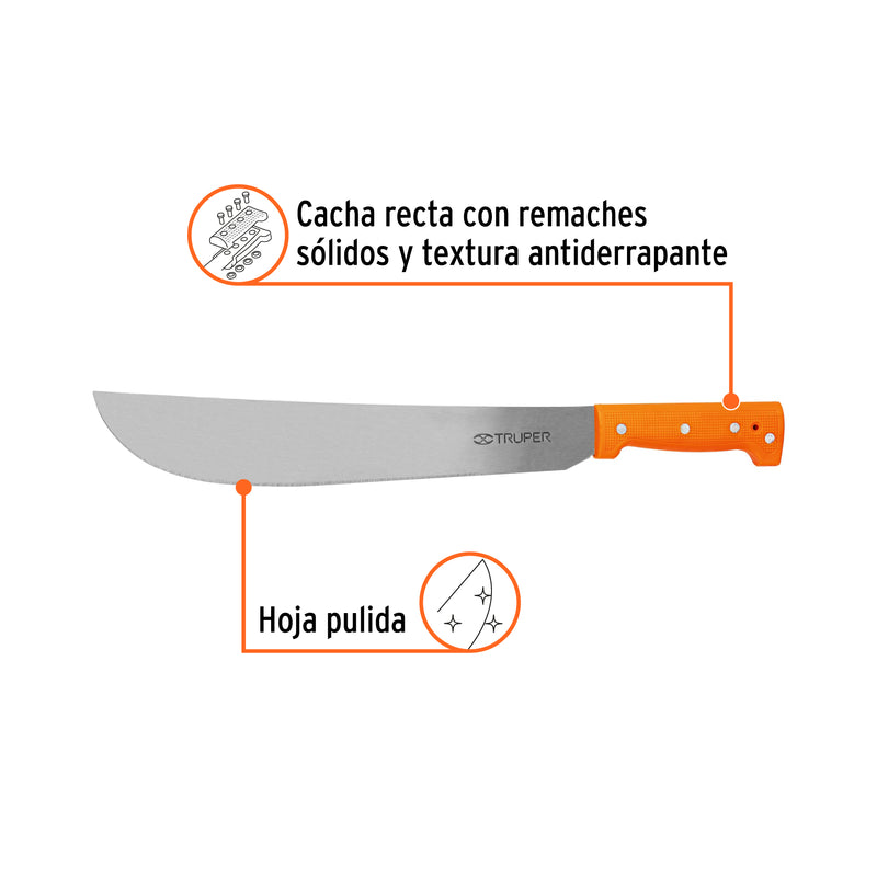 Machete estándar 14" cacha naranja
