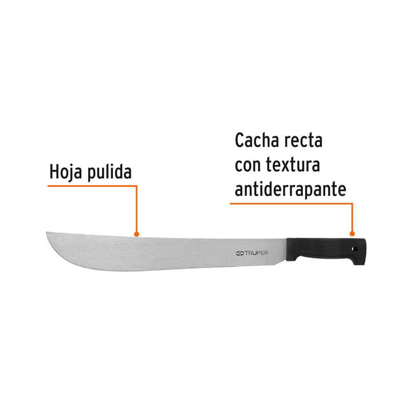 Machete estándar 16" cacha negra